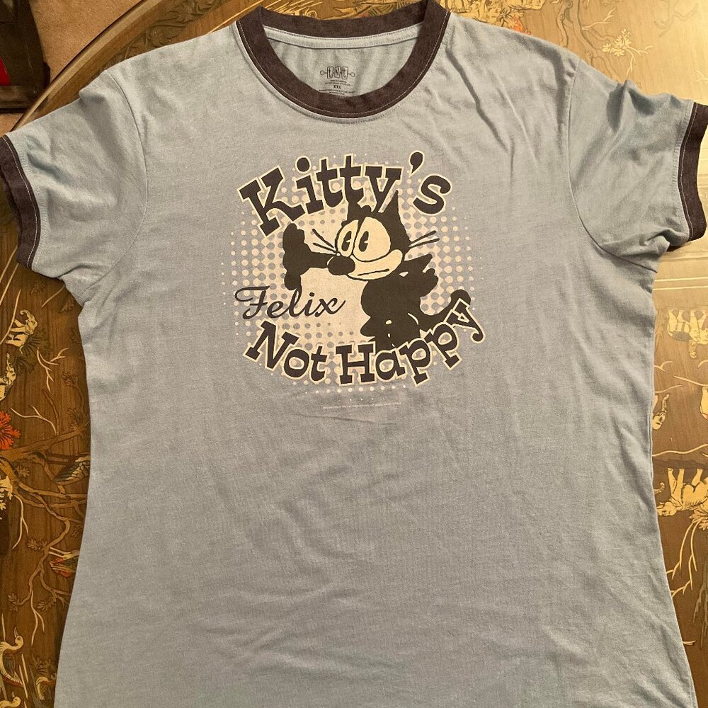 Quirky Kitty's Felix Noth Happy Graphic T - XXL, Bust 21' Length 26'